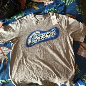 Coach Airbrush tee (light grey melange)